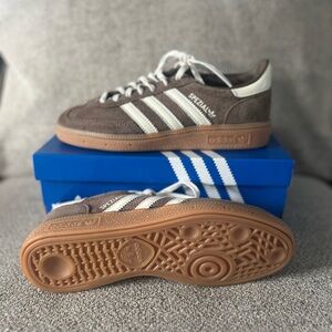 Adidas Handball Spezial Brown and White Shoes